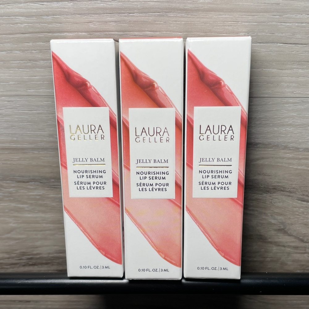 NIB- LOT OF 3 Laura Geller Jelly Balm Nourishing Lip Serum